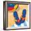 Blue Flip Flops-Paul Brent-Framed Art Print