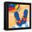 Blue Flip Flops-Paul Brent-Framed Stretched Canvas