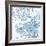 Blue Floral 2-Denise Brown-Framed Art Print