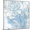 Blue Floral 2-Denise Brown-Mounted Art Print