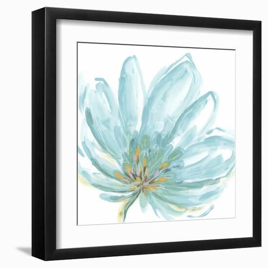 Blue Floral Bloom I-June Vess-Framed Art Print