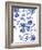 Blue Floral Forms-Paula Mills-Framed Giclee Print