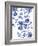 Blue Floral Forms-Paula Mills-Framed Giclee Print