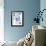 Blue Floral Forms-Paula Mills-Framed Giclee Print displayed on a wall