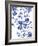 Blue Floral Forms-Paula Mills-Framed Giclee Print