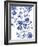 Blue Floral Forms-Paula Mills-Framed Giclee Print