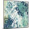 Blue Floral Layers I-June Vess-Mounted Art Print