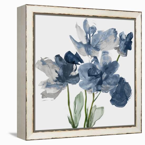Blue Floral Radiance II-Asia Jensen-Framed Stretched Canvas