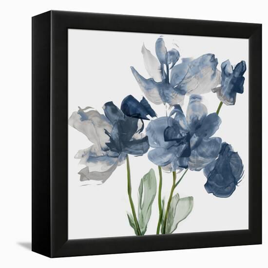 Blue Floral Radiance II-Asia Jensen-Framed Stretched Canvas