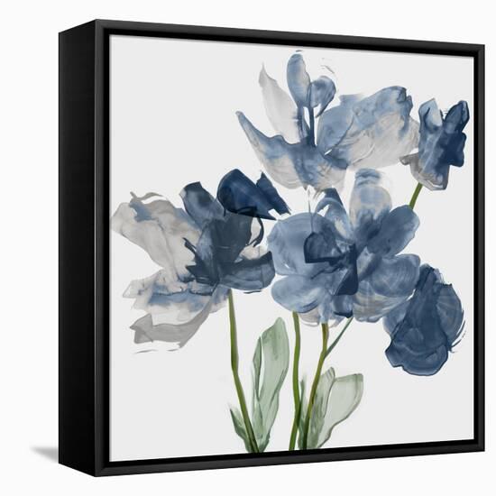 Blue Floral Radiance II-Asia Jensen-Framed Stretched Canvas