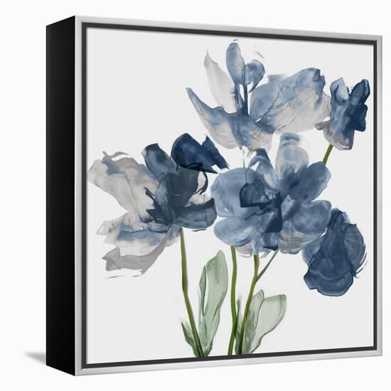 Blue Floral Radiance II-Asia Jensen-Framed Stretched Canvas