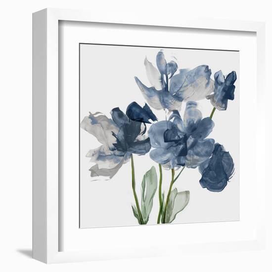 Blue Floral Radiance II-Asia Jensen-Framed Art Print