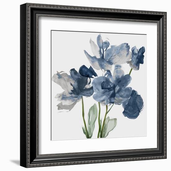 Blue Floral Radiance II-Asia Jensen-Framed Art Print