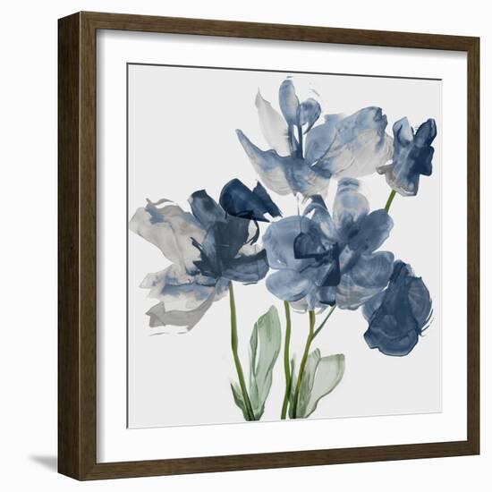 Blue Floral Radiance II-Asia Jensen-Framed Art Print