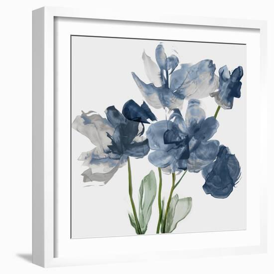 Blue Floral Radiance II-Asia Jensen-Framed Art Print