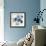 Blue Floral Radiance II-Asia Jensen-Framed Art Print displayed on a wall