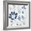 Blue Floral Shimmer I-Tiffany Hakimipour-Framed Art Print