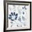 Blue Floral Shimmer I-Tiffany Hakimipour-Framed Art Print