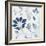 Blue Floral Shimmer I-Tiffany Hakimipour-Framed Art Print