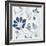 Blue Floral Shimmer I-Tiffany Hakimipour-Framed Premium Giclee Print