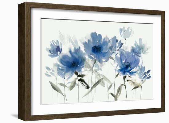 Blue Floral Trio-Aria K-Framed Premium Giclee Print