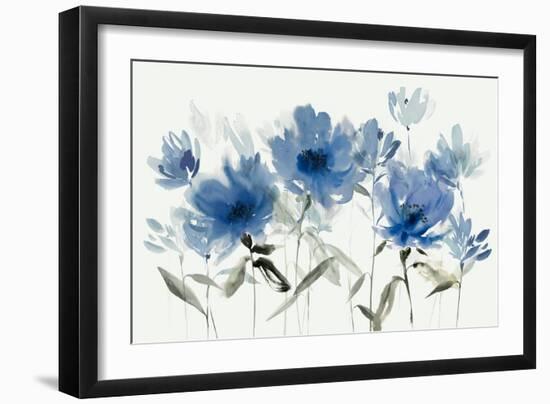 Blue Floral Trio-Aria K-Framed Premium Giclee Print