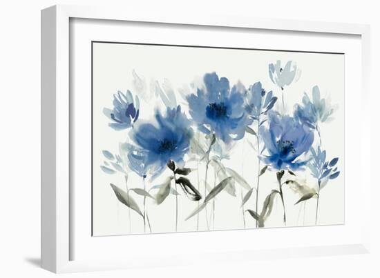 Blue Floral Trio-Aria K-Framed Premium Giclee Print