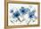 Blue Floral Trio-Aria K-Framed Stretched Canvas