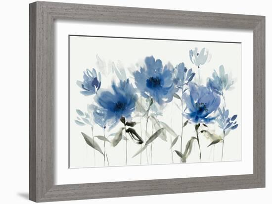 Blue Floral Trio-Aria K-Framed Art Print