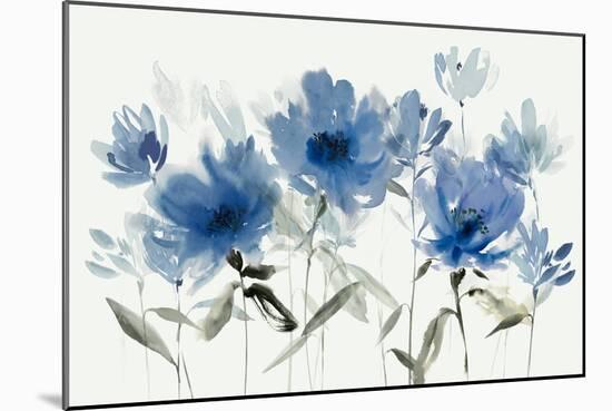 Blue Floral Trio-Aria K-Mounted Art Print