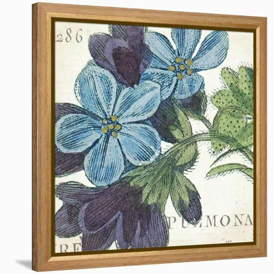 Blue Floral-Hugo Wild-Framed Stretched Canvas