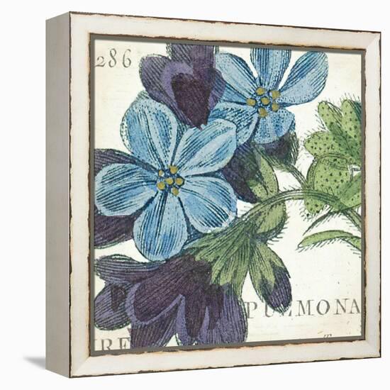 Blue Floral-Hugo Wild-Framed Stretched Canvas