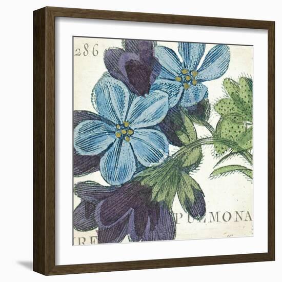 Blue Floral-Hugo Wild-Framed Art Print