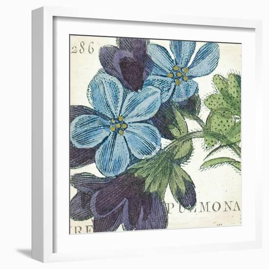 Blue Floral-Hugo Wild-Framed Art Print