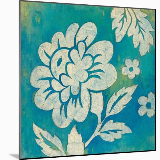 Blue Floral-Hope Smith-Mounted Art Print