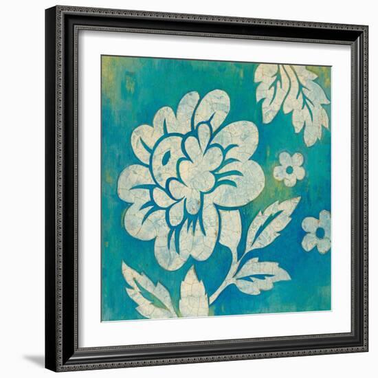 Blue Floral-Hope Smith-Framed Art Print