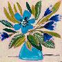 Blue Floral-Mariah Rupp-Framed Art Print