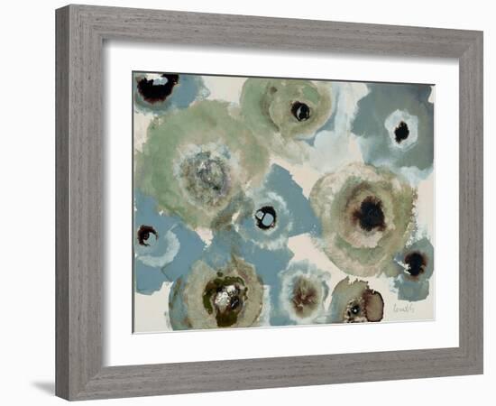 Blue Floral-Lanie Loreth-Framed Art Print