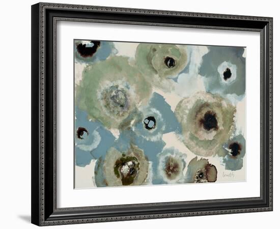 Blue Floral-Lanie Loreth-Framed Art Print