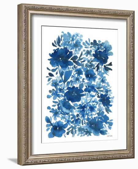 Blue Floral-Leslie Trimbach-Framed Art Print