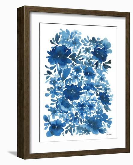 Blue Floral-Leslie Trimbach-Framed Art Print