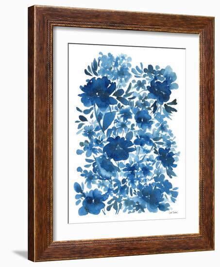 Blue Floral-Leslie Trimbach-Framed Art Print