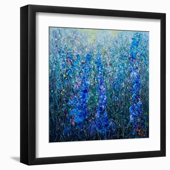 Blue Floral-Lena Owens-Framed Art Print