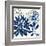 Blue Floralesque 1-Bella Dos Santos-Framed Art Print