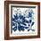 Blue Floralesque 1-Bella Dos Santos-Framed Art Print