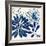 Blue Floralesque 1-Bella Dos Santos-Framed Art Print