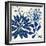 Blue Floralesque 1-Bella Dos Santos-Framed Art Print