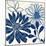 Blue Floralesque 1-Bella Dos Santos-Mounted Art Print