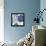 Blue Floralesque 2-Bella Dos Santos-Framed Stretched Canvas displayed on a wall