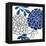 Blue Floralesque 2-Bella Dos Santos-Framed Stretched Canvas